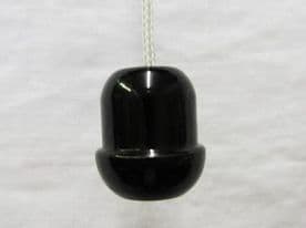 Small 2cm black cord pull - cord weight knot end Blind cords and light string
