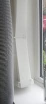 Vertical Blind Slat Holdback White Grey Clear or Black Tieback Arm Louvretie Tie