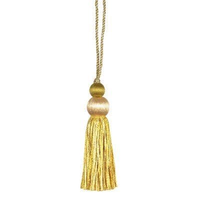 Wemyss Ioko key / cushion tassel - Decorative sewing trimming trim - Yellow gold