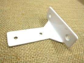 White T Bracket Support for Curtain Pelmet Boards 84mm Tee