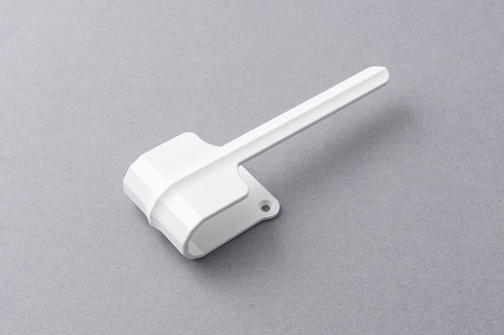 White Vertical Blind Slat Holdback Arm Louvretie Hold Back Single