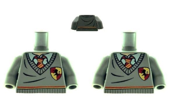2 X Harry Potter Torsos with Griffindor Stripe and Shield Design