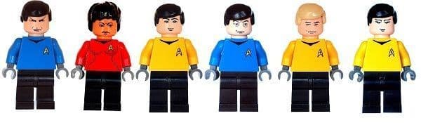 6 Star Trek Figures - Custom Designed Minifigures