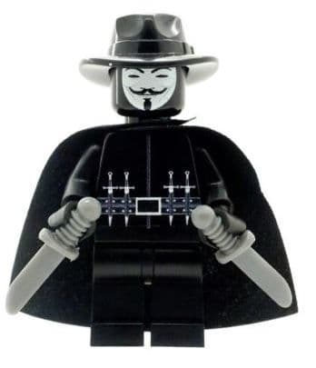 Anonymous (V for Vendetta) - Custom Designed Minifigure
