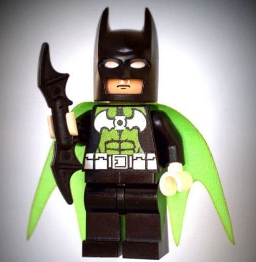 Batman as Green Lantern - Custom Designed Minifigure