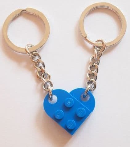 Blue love heart Keyring/Keychain