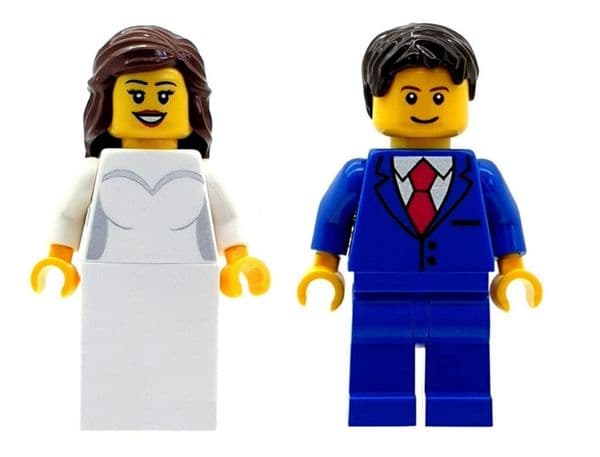 Bride and Groom - Custom Designed Minfigures