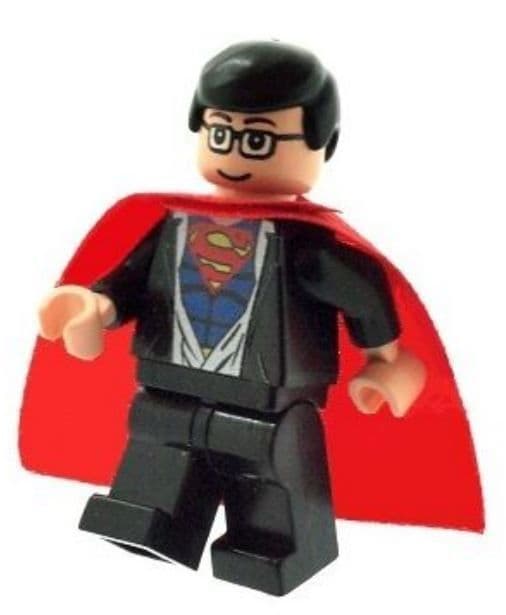 Clark Kent Changing into Superman (Flesh) - Custom Designed Minifigure