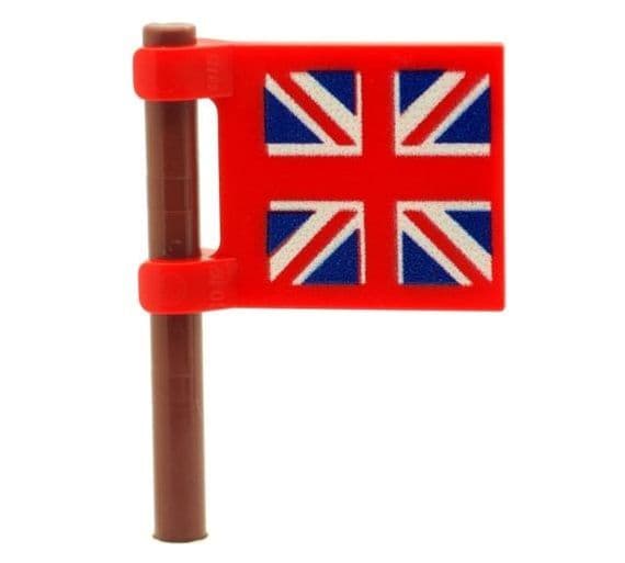 Custom Minifigure Flag Union Jack Printed on Both Sides