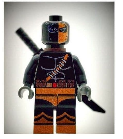 Deathstroke (Black) From Batman - Custom Designed Minifigure