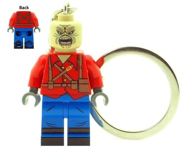 Eddie The Trooper (Iron Maiden) Single Cover Mascot Keychain Keyring - Custom Designed Minifigure