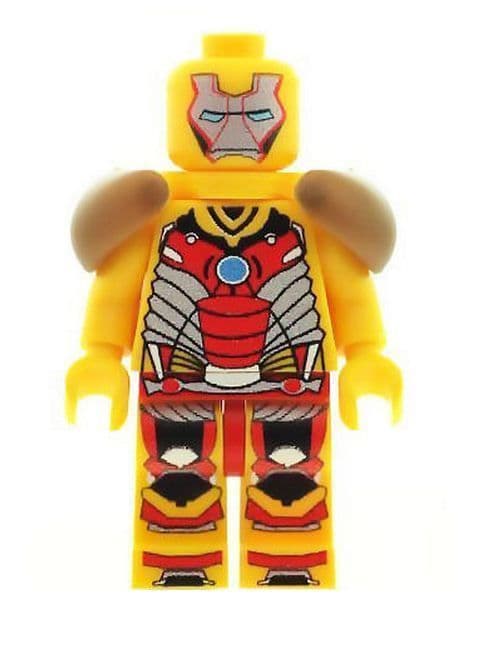 Ironman Iron Man Yellow with Shoulder Armour Custom Designed Minifigure
