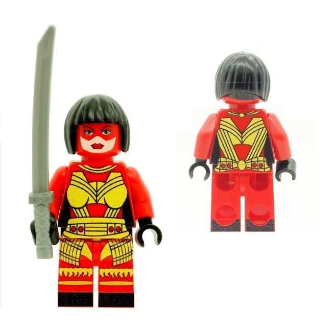Katana (Classic Version with Weapon) From Justice League & Outsiders  - Custom Designed Minifigure