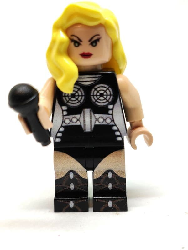 Custom Penzora Design Minifigure. The designs are printed directly onto the Minifig which is suitable for play or display