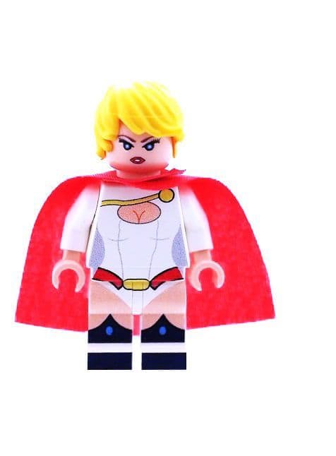 Power Girl Cousin to Superman - Custom Designed Minifigure