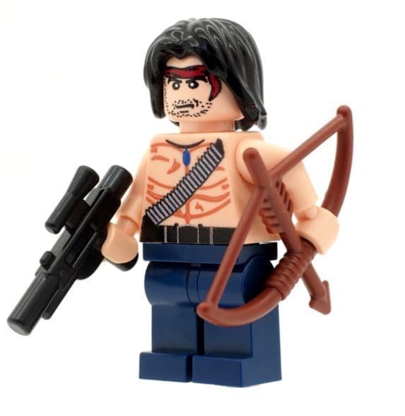 Rambo with Bow and Arrow - Custom Designed Minifigure