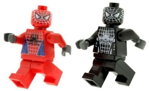 Red & Black Spiderman - Custom Designed Minifigures