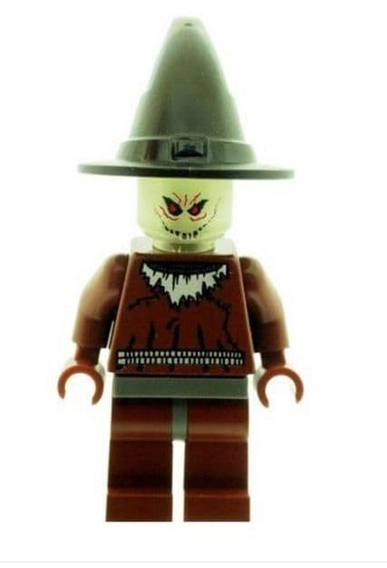 Scarecrow with Glow in the Dark Head From Batman - Custom Designed Minifigure