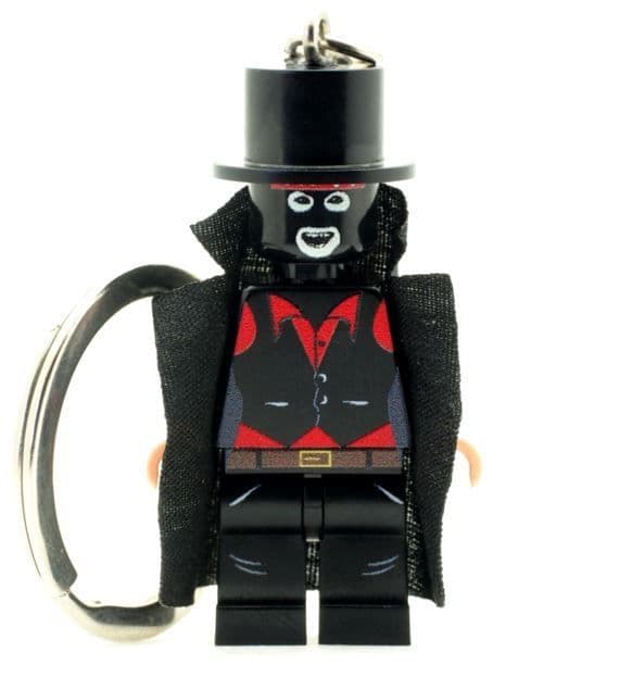 TV Actor Papa Lazarou Keyring/Keychain - Custom Designed Minifigure