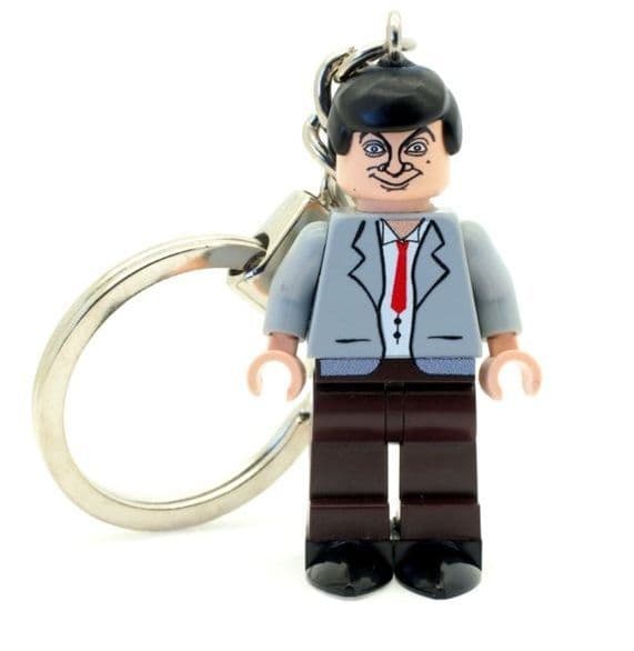 TV & Movie Comedy Actor - Mr Bean Keychain - Custom Designed Minifigure