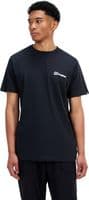 BERGHAUS MENS T SHIRT.NEW FRONT & BACK BLACK BACKPRINT SHORT SLEEVED TEE TOP W25