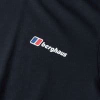 BERGHAUS MENS T SHIRT.NEW FRONT & BACK BLACK BACKPRINT SHORT SLEEVED TEE TOP W25