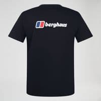 BERGHAUS MENS T SHIRT.NEW FRONT & BACK BLACK BACKPRINT SHORT SLEEVED TEE TOP W25