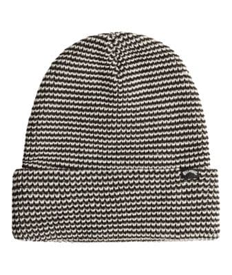 BILLABONG HILL BEANIE HAT.MENS WOMENS STRIPED BLACK TURN UP CUFF KNIT WOOLLY W24
