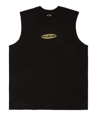 BILLABONG MENS MUSCLE VEST.BLACK SINCE 73 POSTER SLEEVELESS TANK T SHIRT TOP S26