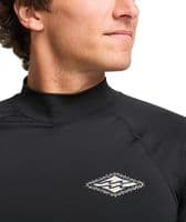 BILLABONG MENS RASH GUARD VEST.BLACK RE ISSUE BACKPRINT UPF50+ SURFER TOP S26