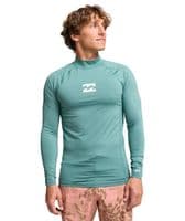 BILLABONG MENS RASH GUARD VEST.WAVES ALL DAY LONG SLEEVED UPF50+ SURFER TOP S26