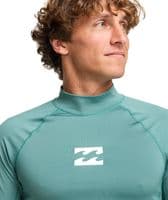 BILLABONG MENS RASH GUARD VEST.WAVES ALL DAY SHORT SLEEVED UPF50+ SURFER TOP S26