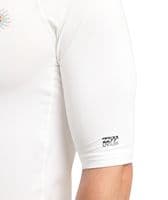 BILLABONG MENS RASH GUARD VEST.WHITE RE ISSUE BACKPRINT UPF50+ SURFER TOP S26