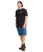 BILLABONG MENS T SHIRT.SEGMENT BACKPRINT BLACK COTTON SHORT SLEEVED TEE TOP W25