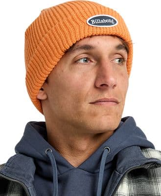 BILLABONG MOGUL BEANIE HAT.MENS WOMENS WARM ORANGE TURN UP CUFF WAFFLE KNIT W25