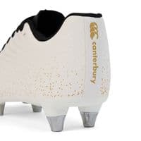 CANTERBURY JUNIOR BOYS GIRLS WHITE RUGBY BOOTS.NEW STAMPEDE GROUNDBREAK KIDS W25