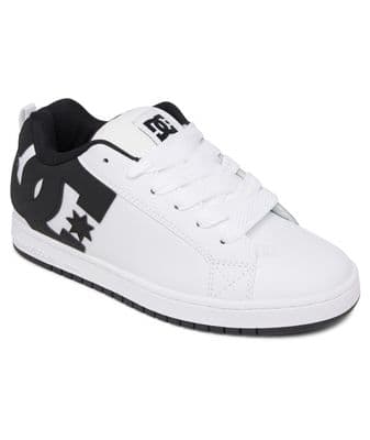 DC SHOES MENS COURT GRAFFIK TRAINERS.NEW BOXED LEATHER WHITE SKATER SHOES W25 (1)
