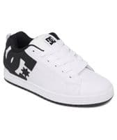 DC SHOES MENS COURT GRAFFIK TRAINERS.NEW BOXED LEATHER WHITE SKATER SHOES W25 (1)
