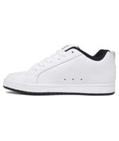 DC SHOES MENS COURT GRAFFIK TRAINERS.NEW BOXED LEATHER WHITE SKATER SHOES W25 (1)