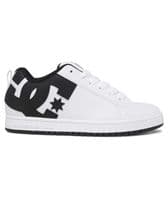 DC SHOES MENS COURT GRAFFIK TRAINERS.NEW BOXED LEATHER WHITE SKATER SHOES W25
