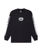 DC SHOES MENS  LONG SLEEVED T SHIRT.NEW ECHO BLACK SLEEVE PRINT COTTON TOP  W26