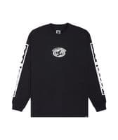 DC SHOES MENS  LONG SLEEVED T SHIRT.NEW ECHO BLACK SLEEVE PRINT COTTON TOP  W26