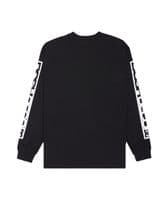 DC SHOES MENS  LONG SLEEVED T SHIRT.NEW ECHO BLACK SLEEVE PRINT COTTON TOP  W26