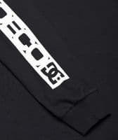 DC SHOES MENS  LONG SLEEVED T SHIRT.NEW ECHO BLACK SLEEVE PRINT COTTON TOP  W26