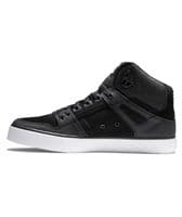 DC SHOES MENS PURE HIGH TOPS.NEW BLACK LEATHER HI SKATE SHOES BOOTS TRAINERS S26