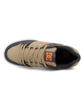 DC SHOES MENS PURE TRAINERS.NEW BOXED LEATHER LACE UP GREY TAN SKATE SHOES W25