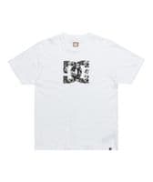 DC SHOES MENS T SHIRT.STAR SKULLY BACKPRINT WHITE COTTON SHORT SLEEVED TOP  S25