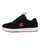 DC SHOES WOMENS ASTRIX TRAINERS.NEW BOXED LEATHER BLACK PINK SKATER LACE UPS W25