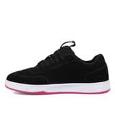 DC SHOES WOMENS ASTRIX TRAINERS.NEW BOXED LEATHER BLACK PINK SKATER LACE UPS W25