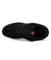 DC SHOES WOMENS ASTRIX TRAINERS.NEW BOXED LEATHER BLACK PINK SKATER LACE UPS W25
